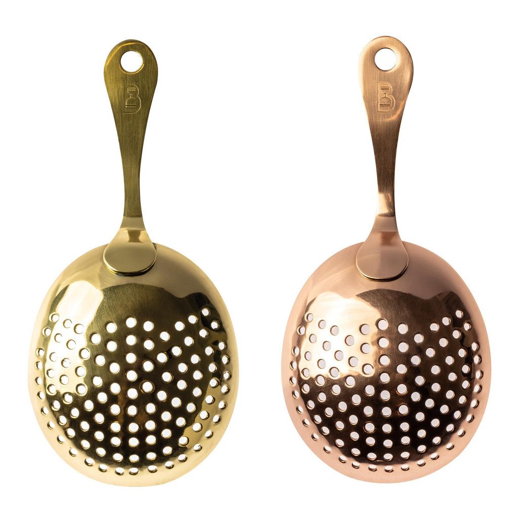 100% Copper or Brass Julep Strainers