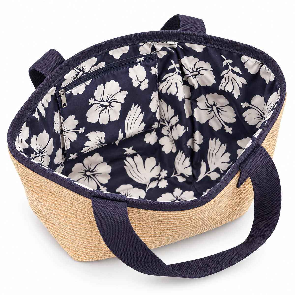 Maison FAYARD Woven Tote - Navy