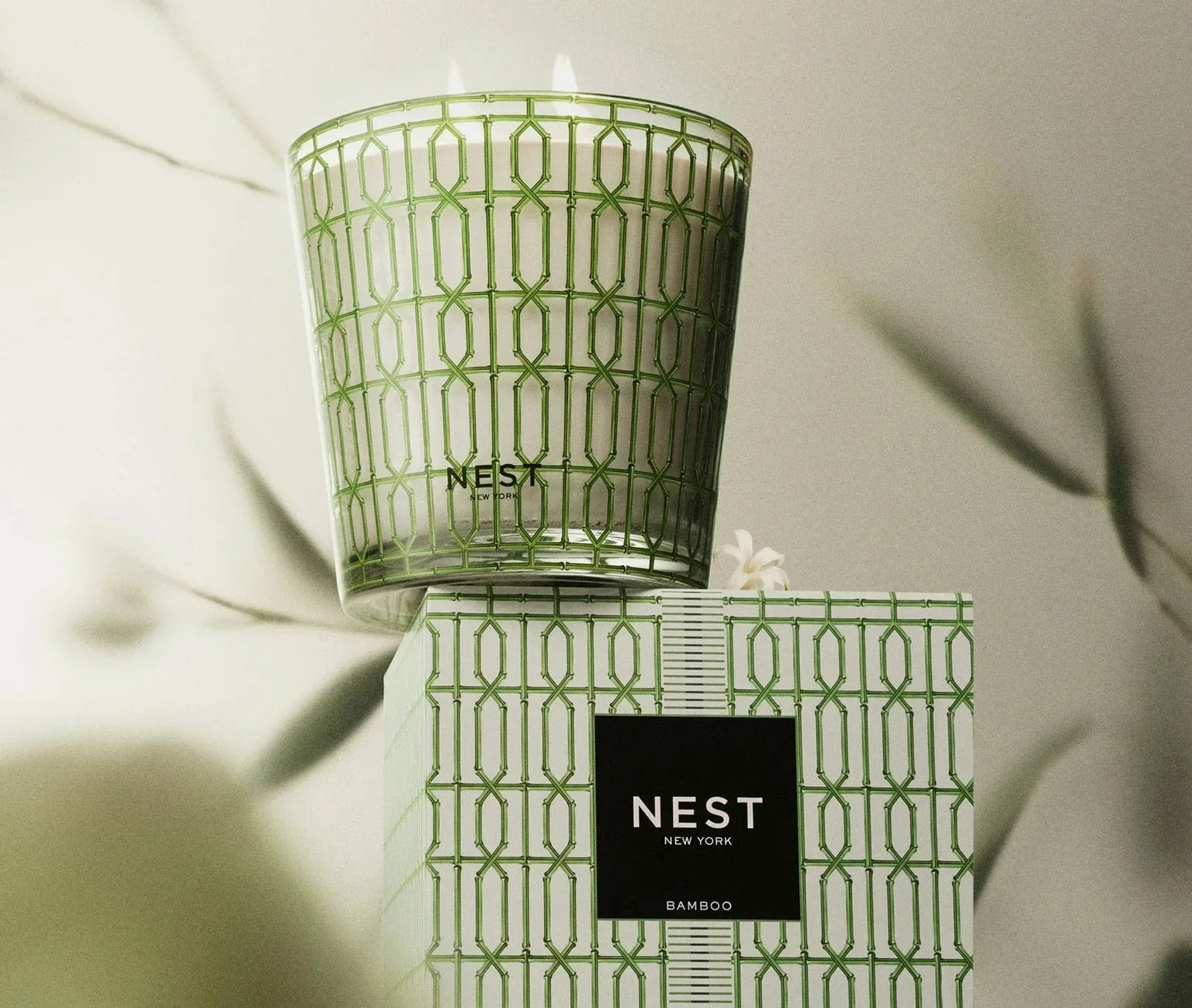 Bamboo Decorative Candle NEST