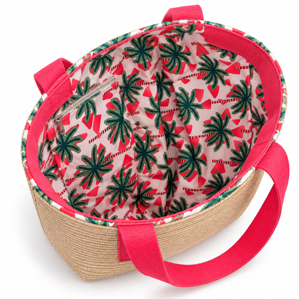 Maison FAYARD Woven Tote - Coral