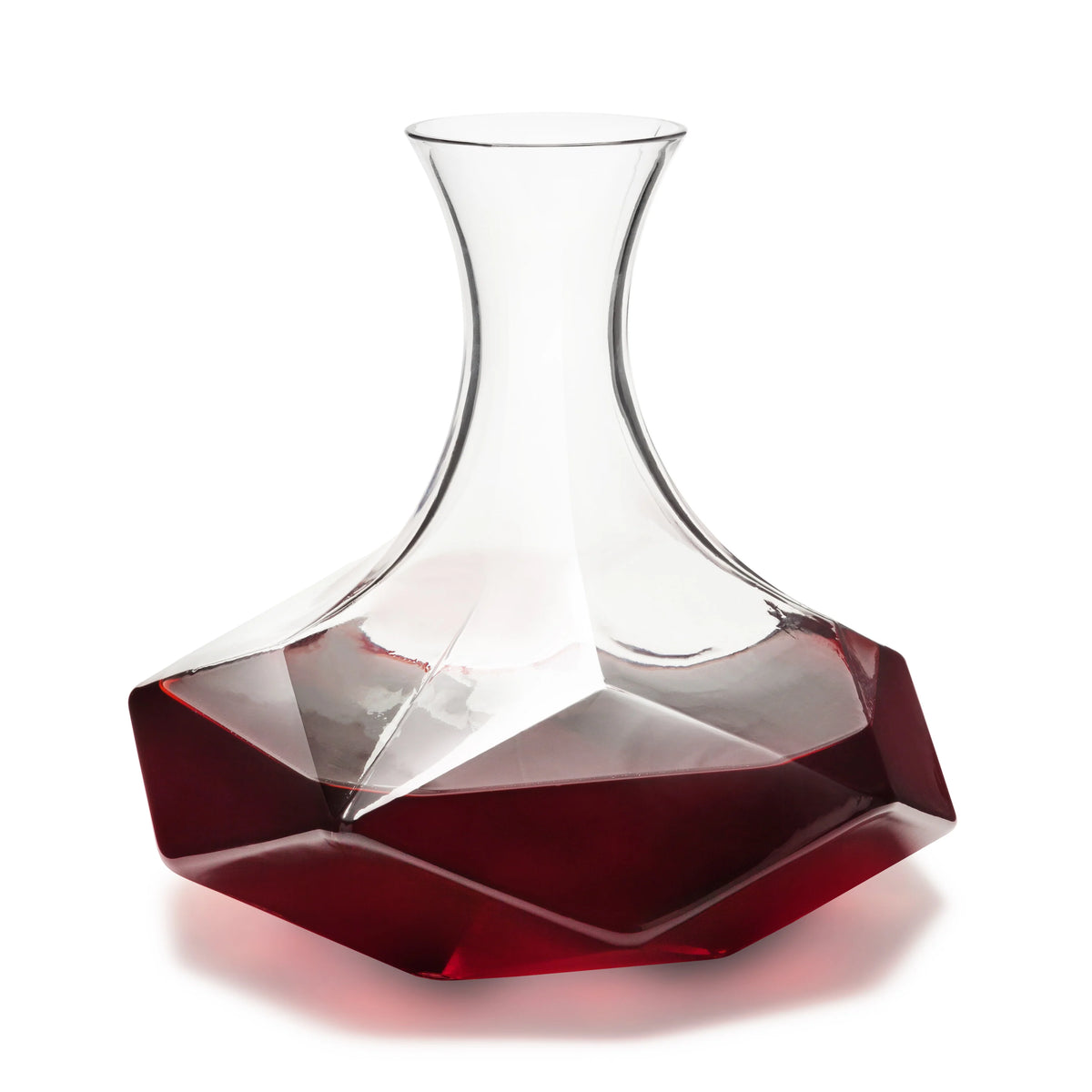 Viski Seneca Faceted Crystal Wine Decanter