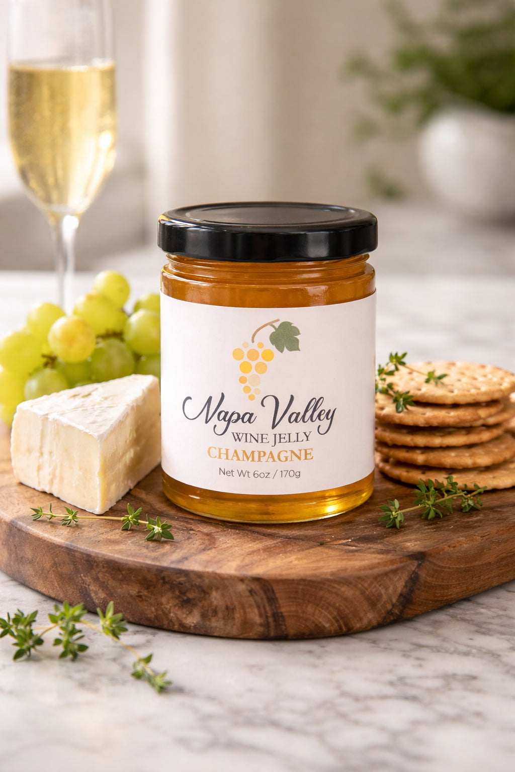 Champagne Wine Jelly, Napa Valley Wine Jelly