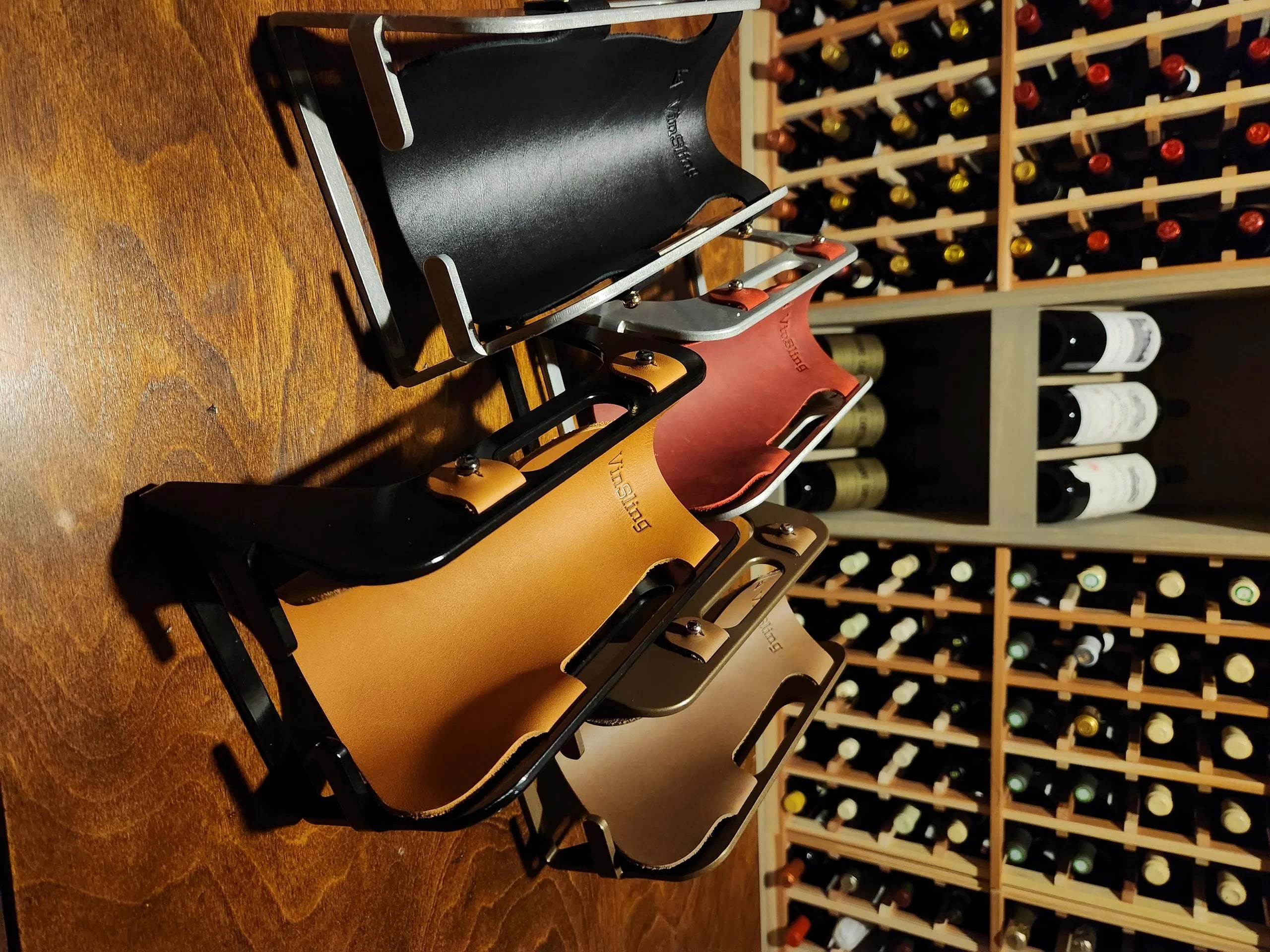 VinSling Wine Cradle Black